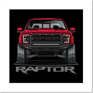 F-150 SVT Raptor (Rapid Red Metallic) Posters and Art